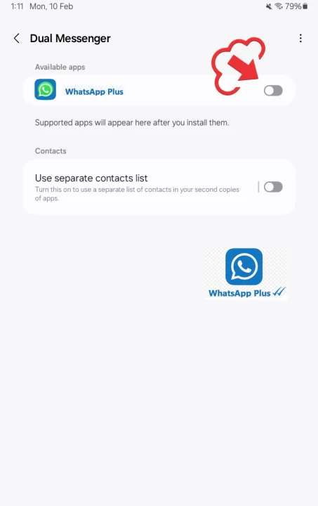 Buscar WhatsApp Plus Activarlo (ON)