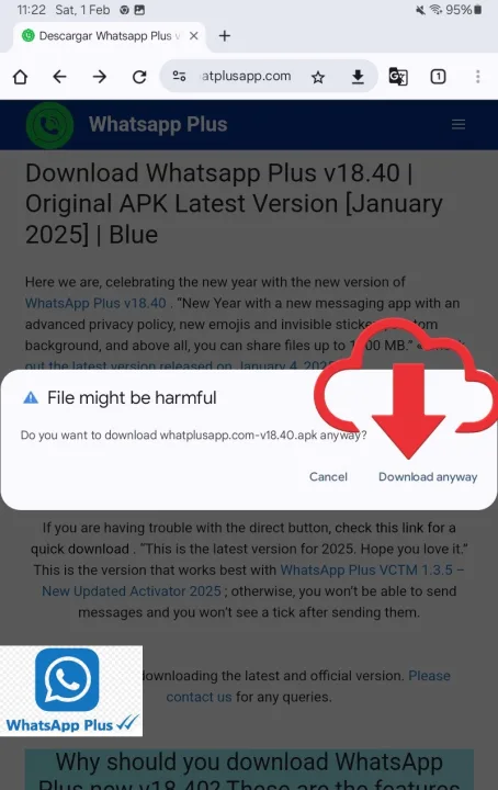 Descarga la última versión de WhatsApp Plus.