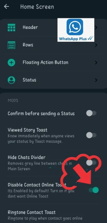 Activar opción