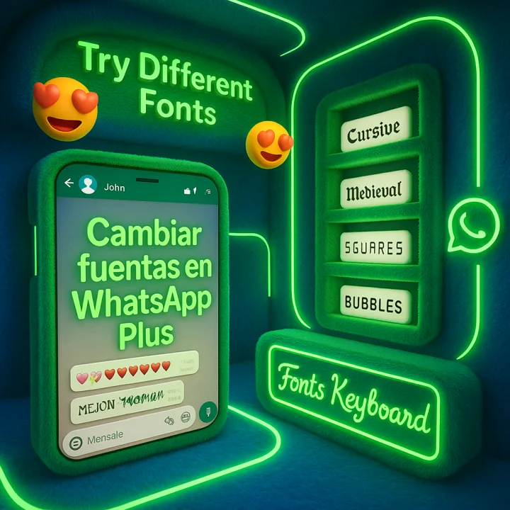 Cambiar Fuentes en WhatsApp Plus