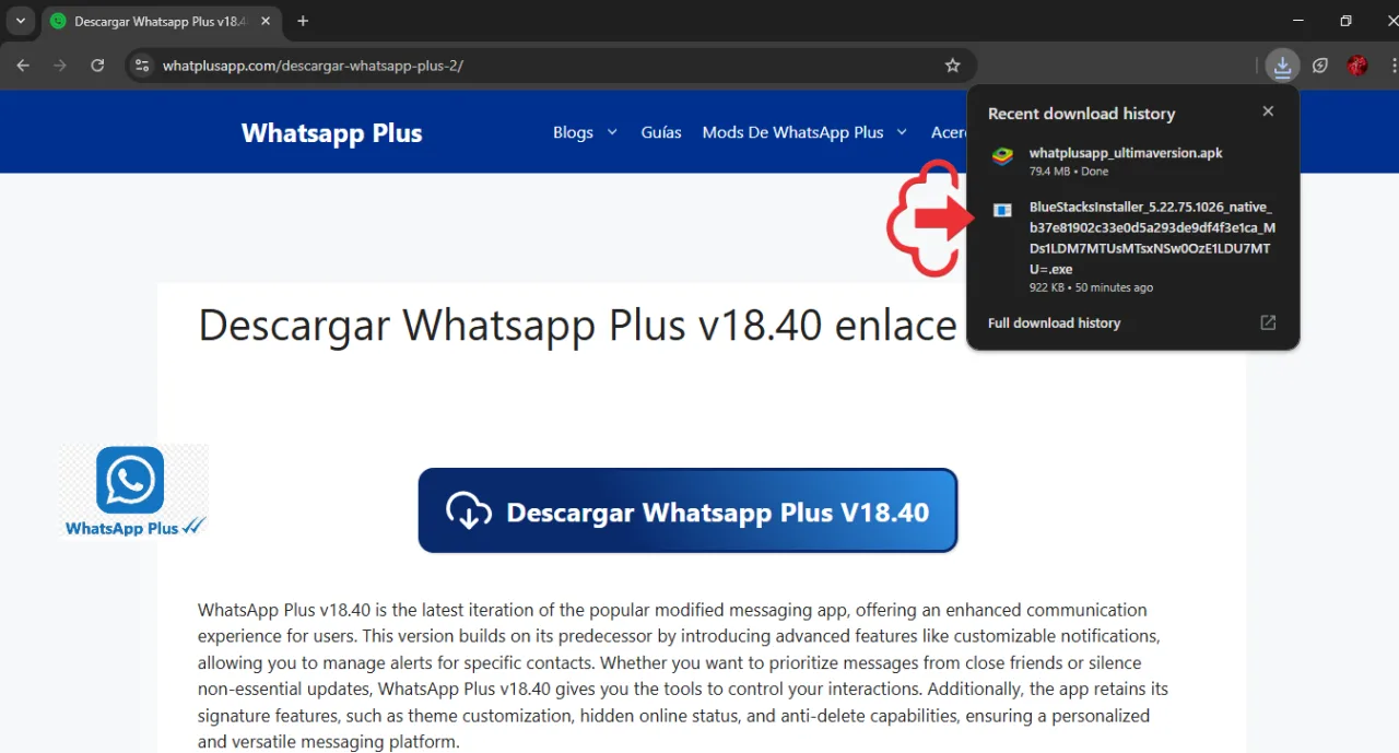 Descarga WhatsApp Plus ultima version